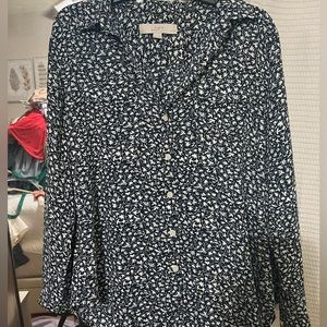 Loft long sleeve button shirt, size XSP